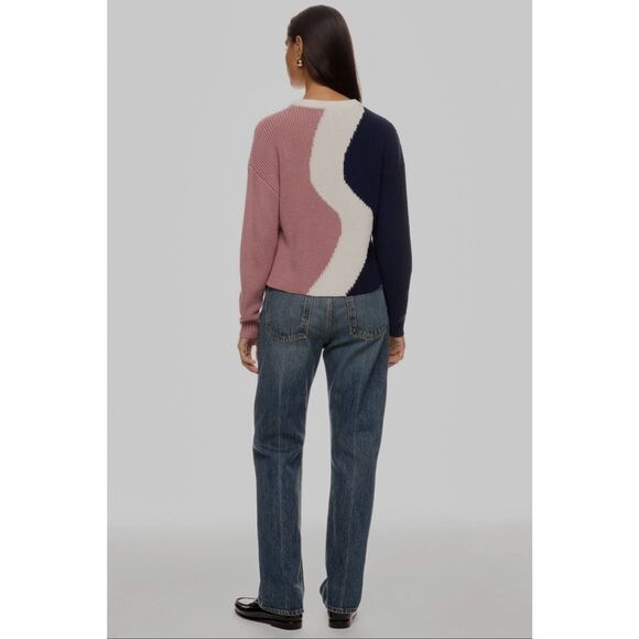 Peter Som x RTR Pink and Blue Colorblock Sweater💙 - Picture 3 of 9